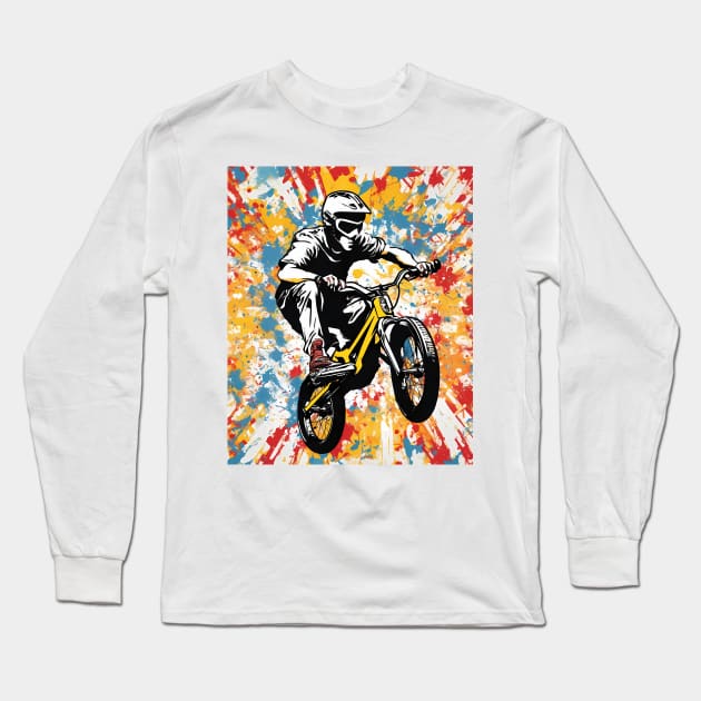 BMX Bike Long Sleeve T-Shirt by animegirlnft